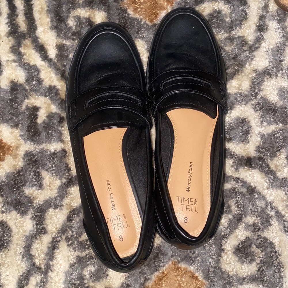 Black loafers